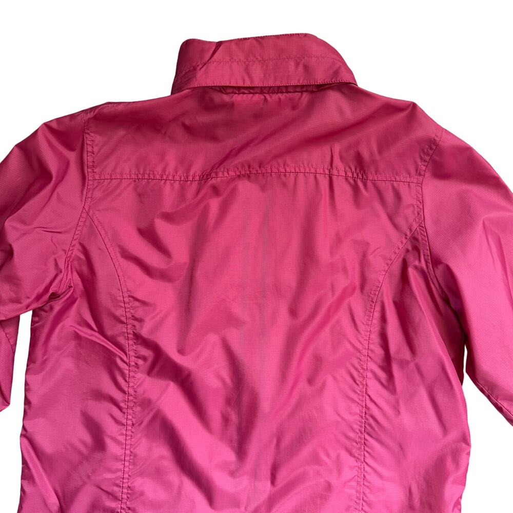 LL Bean Womens Pink Lightweight Full-Zip Jacket Windbreaker Size Medium - Picture 8 of 8